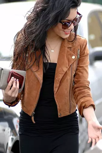 women's brown lambskin leather jacket classic zip up style stylish
