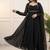  georgette flared anarkali suit with dupatta set