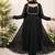  georgette flared anarkali suit with dupatta set