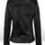 Women's black color leather jacket biker motorcycle slim fit stylish classic look