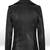 Women's black color leather jacket biker motorcycle slim fit stylish classic look