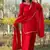New  solid punjabi salwar kurti set with golden lace work kurta set