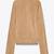 Genuine beige color sheepskin jacket women leather coat casual with pocket