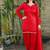New  solid punjabi salwar kurti set with golden lace work kurta set