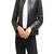 Women’s  jacket stand collar sheepskin black leather vintage slim fit moto biker zip