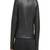 Women’s  jacket stand collar sheepskin black leather vintage slim fit moto biker zip