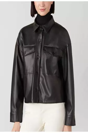 women's black lambskin leather biker jacket classic moto zip style authentic high quality