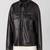 Women’s black stylish zip leather jacket genuine lambskin western biker style