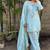 New  solid punjabi salwar kurti set with golden lace work kurta set