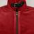 Women’s genuine red leather jacket motorcycle jacket zip front slim fit
