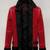 Women’s genuine red leather jacket motorcycle jacket zip front slim fit