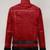 Women’s genuine red leather jacket motorcycle jacket zip front slim fit