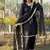 New  solid punjabi salwar kurti set with golden lace work kurta set