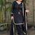New  solid punjabi salwar kurti set with golden lace work kurta set