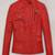 Women's  red  lambskin leather jacket-zipper & café racer jacket  style