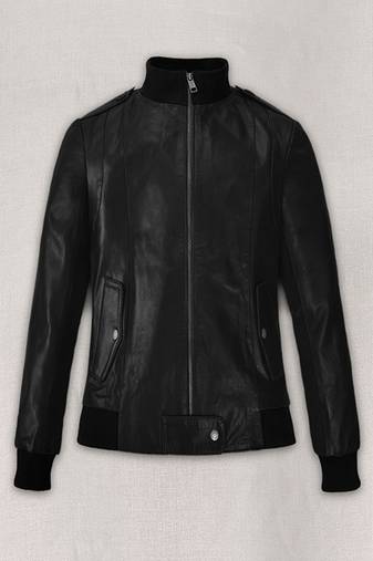 women's black lambskin leather jacket classic zip up style elegant
