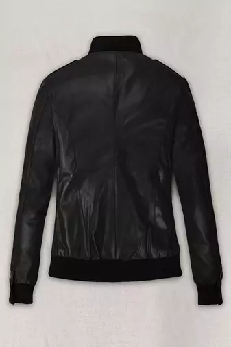 women's black lambskin leather jacket classic zip up style elegant