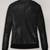 Women's  black  lambskin leather jacket- 2 pocket  & café racer jacket  style