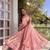 New womens trending  flared anarkali suit with gold floral embroidery gown set