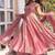 New womens trending  flared anarkali suit with gold floral embroidery gown set