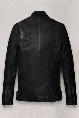 women's black lambskin leather jacket classic zip up style classic 2