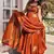 New womens trending  flared anarkali suit with gold floral embroidery gown set