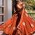 New womens trending  flared anarkali suit with gold floral embroidery gown set