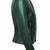 Women olive green genuine leather jacket- straight zipper style