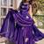 New womens trending  flared anarkali suit with gold floral embroidery gown set
