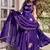 New womens trending  flared anarkali suit with gold floral embroidery gown set