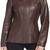 Women tan brown genuine leather jacket slim fit handmade premium lambskin