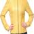 Women’s yellow  color lambskin leather jacket front zipper style