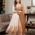 New womens trendy  rustic bloom flared gown  set