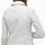 Women's  white  lambskin leather jacket-asymmetric zipper  style