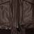 Women's  brown lambskin leather jacket-rib cuff & waist ribb style