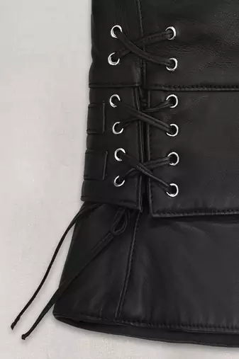 women's black premium lambskin leather jacket asymmetrical zip closure