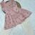 Women's casual heart print flared short kurti  pant set