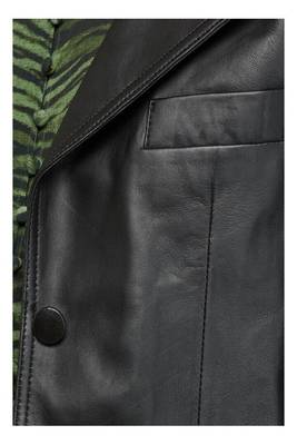 women's black lambskin leather jacket classic zip up style timeless 3