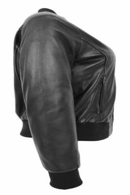 women's black lambskin leather jacket classic zip up style elite 3