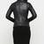 Women's  black lambskin leather jacket-2 envelope pocket & buton detail style
