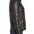Women's  black  lambskin leather jacket-straight zipper & quilted jacket style