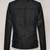 Women's black lambskin leather jacket- button detail  style