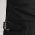 Women's black lambskin leather jacket- button detail  style