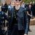 Women's black lambskin leather jacket- button detail  style