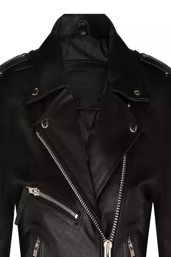 women's black premium lambskin leather jacket asymmetrical zip closure timeless