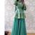 Green Embroidery Blend Tissue lehenga top and Dupatta Suit