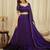 Purple Art Silk Embroidery Sequence work Lehenga Choli with Dupatta For Women