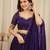 Purple Art Silk Embroidery Sequence work Lehenga Choli with Dupatta For Women