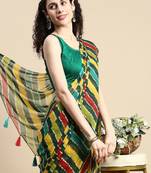Leheriya poly chiffon leheriya saree