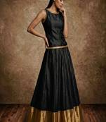 Black Silk Lehenga Set